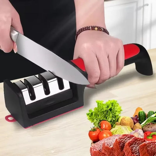 🔪 Professional 3-Stage Knife Sharpener !